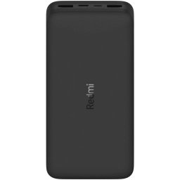 Acumulator extern Xiaomi Redmi Fast Charge, 18W, 20000 mAh, Black