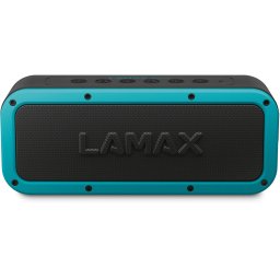 Difuzor Bluetooth LAMAX Storm1, 40 W, baterie 6600 mAh, Bluetooth ver. 5.0, NFC, USB-C, Micro-SD, conector jack de 3,5 mm, impermeabil IP67, TWS, negru-turcoaz