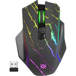 Mouse Defender GM-503 Uran Optic RF Wireless RGB 3200DPI 8P Gri