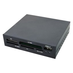 Cititor de carduri, Logilink, USB2.0 Intern 3.5", Negru