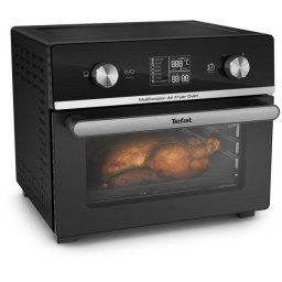 Cuptor cu aer cald Tefal Easy Fry FW605810, 7 programe automate, 3 programe manuale, capacitate 20 L, cos pentru gatit cu aer cald, griaj metalic, tava pentru copt, tehnologie Extra Crisp, ecran digital, functie pastrare la cald, Negru