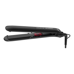 Placa de indreptat parul Rowenta EasyLiss Karl Lagerfeld SF161LF0, Ceramic Tourmaline, 200 °C, placi inteligente, functie Straight & Curl, incalzire rapida, cablu 1.8m, Negru&Rosu
