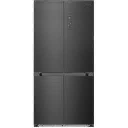 Side by side Multi-Door Heinner HSBS-HM505MDSINFDXE++, 505 l, SLOT-IN, No Frost, Compresor Inverter, Clasa E, MultiAirflow, InoxCool, MultiClimate, Compartiment convertibil frigider/congelator, H 190,2 cm, Dark Inox
