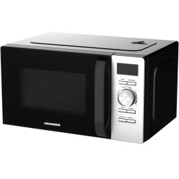 Cuptor cu microunde Heinner HMW-D2060BK, 20 l, 700 W, Control digital, Display LED, Timer, Blocare acces copii, Negru-Inox