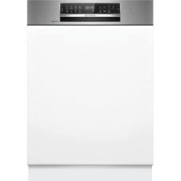 Masina de spalat vase semi-incorporabila Bosch SMI6ECS12E, 14 seturi, 8 programe, ExtraDry, Sistem Rackmatic, Tab-count, Home Connect, 60 cm, Clasa A, Alb