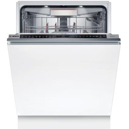 Masina de spalat vase incorporabila Bosch Seria 8 SMD8TCX04E, 14 seturi, 8 programe, PerfectDry, EcoSilence Drive, Home Connect, Open Assist, TimeLight, Emotion light white, 60 cm, Clasa A, Alb