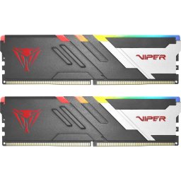 Kit dual memorie RAM Patriot Viper Venom RGB, Capacitate DDR5 32GB (2x 16 GB), Frecventa 6000 MHz, CL 30, Negru