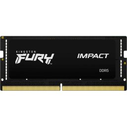 Memorie RAM Kingston Fury Impact, Capacitate 16GB DDR5, Frecventa 6000 MHz, CL 38, Single channel, Negru