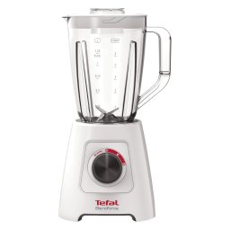 Blender Tefal BlendForce 2 BL420131, 600W, 4 lame, recipient 2L, functie zdrobire gheata si maruntire, Alb