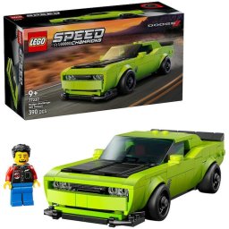 Jucarie LEGO® Speed Champions, Masina sport Dodge Challenger SRT Hellcat 77237, 390 piese, 9 ani+