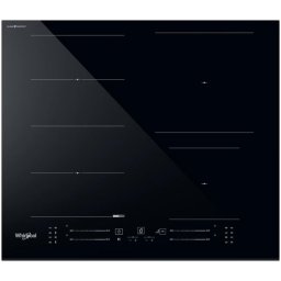 Plita incorporabila Whirlpool WF S5060 CPBF, Inductie, 4 zone de gatit, ChefControl, FlexiSide, 60 cm, Negru