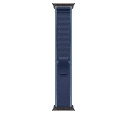 Apple Watch 49mm Loop: Blue/Bright Blue Trail Loop - S/M - Black Titanium Finish