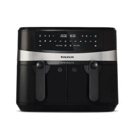 Friteuza cu aer cald Taurus Air Fry Digital, Duo Double, Capacitate 9 L, Putere 2200 W, Negru