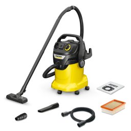 Aspirator Karcher KWD 6 P V-25/6/22, umed/uscat, 75l/s, 1300W (Negru/Galben)