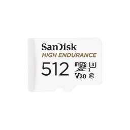 Card de memorie Sandisk microSDXC High Endurance, 512 GB, V30, U3