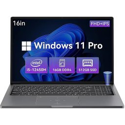 Laptop Blackview AceBook 12K1, Intel Core i5-12450H, 16 inch, RAM 16 GB, SSD 512 GB, Intel UHD Graphics, Windows 11 Pro, Gri