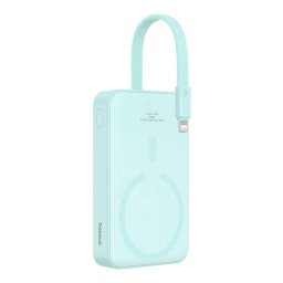 Mini Powerbank magnetic Baseus, 10000mAh, USB-C, 20W, MagSafe, Mint Green
