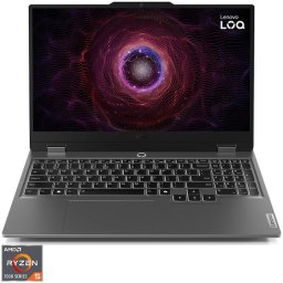 Laptop Gaming Lenovo LOQ 15ARP9, Procesor AMD Ryzen™ 5 7235HS, Display 15.6" Full HD, IPS, 144Hz, 16GB DDR5 RAM, 512GB SSD, Placa video NVIDIA® GeForce RTX™ 4050 6GB GDDR6, Luna Grey