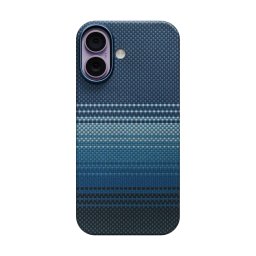 Carcasa Pitaka Ultra Slim Moonrise cu Magnetic Ring compatibila cu iPhone 17, Albastru