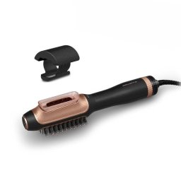Aparat de coafat Rowenta CF9840F0, Perie cu aer cald, Negru-Cupru