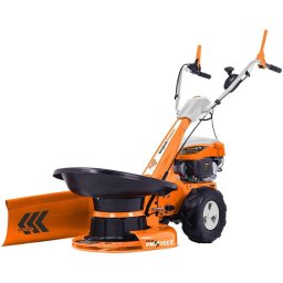 Motocositoare cu tambur pe benzina Ruris 877k, putere 4 CP, 170 CC, motor 4 timpi, 1 viteza, latime lucru 57 cm, Negru-Portocaliu