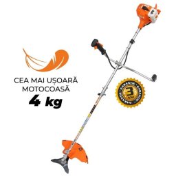 Motocoasa Ruris RR242 Bravo, 1 CP, 12000 rpm, Diametru de taiere 25.5 cm