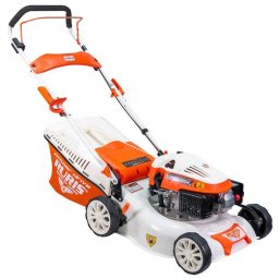 Masina de tuns gazon pe benzina Ruris RX200S, 2.7 CP, 99 cc, 420 mm, Consum 0.39 l/h, Gri-portocaliu