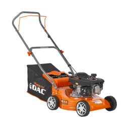 Masina de tuns iarba pe benzina Ruris Dac 100XLS, putere 3.3 CP, 131 CC, 4 timpi, 40 cm latime taiere, 5 trepte de taiere, inaltime taiere 25 - 55 mm, sac colector 45 L, functie de colectare/ evacuare spate