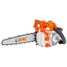 Motoferastrau Ruris DAC 201RS, drujba cu lant pe benzina, putere 1.5 CP, 25.4 cm3, motor Tez, lungime sina 30 cm, lant 3/8 1.3 PM, rezervor combustibil 190 ml