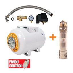Pompa submersibila Ruris Aqua 101 r4skm100 + corp hidrofor 50 l, 750 W, adancime absorbtie 15 m, inaltime refulare 60 m