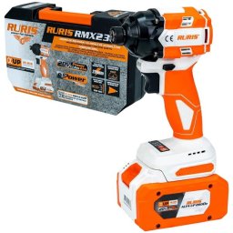 Masina de insurubat cu impact pe acumulator RURIS RMX2300, Li-Ion, 20 V, 4 Ah, 230 Nm, suruburi standard M8-M18, valiza plastic