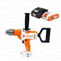 Masina de gaurit Multifunctionala pe Acumulator Ruris RMX 1390, 20V, 4Ah, 130Nm, 2 Viteze, Accesorii Inclusecontine (acumulator 4Ah+incarcator), Alb-Negru-Portocaliu