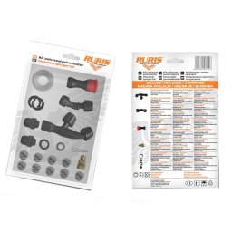 Kit accesorii universal pulverizator, Duza conica dubla, Duza sigal, Duza reglabila, Duza din alama, Duza cu 3 gauri 3 seturi, Kit garnituri