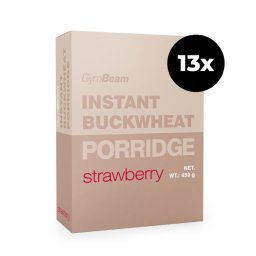 GymBeam Terci instant din hrișcă 13 x 450 g căpșuni