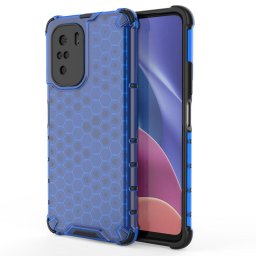 Husa Honeycomb Case armor cover with TPU Bumper for Xiaomi Redmi K40 Pro+ / K40 Pro / K40 / Poco F3 blue