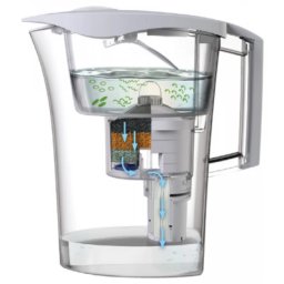 LAICA UFSAA02 Predator filtru apă cană Germ-STOP filtru de bacterii cu rezervă alb