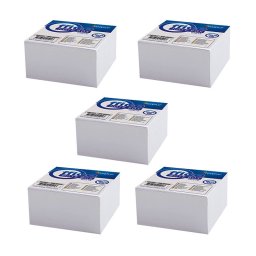 Pachet 4+1 Gratis Cub notite alb Forpus 41601 500 file 9x9 cm