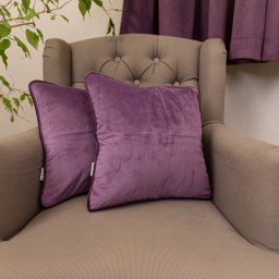 Set 2 FETE de perna cu fermoar Hiko COMFY catifea mov