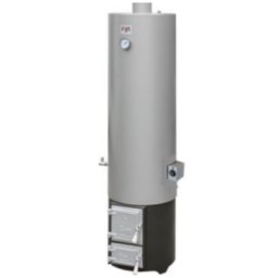 Ansamblu boiler pe lemne si electric 120 litri otel Miklos Steel, cu focar cu usi din fonta, rezistenta 2 kW