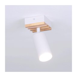 Brilagi - Spot SELE WOOD ACOUSTIC, 1x GU10, 30W, 230V, alb/lemn