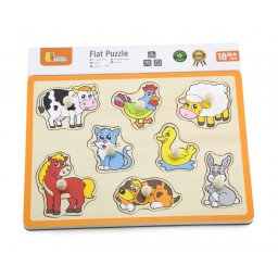 Puzzle cu manere - animale