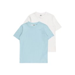 Urban Classics Tricou albastru pastel / alb murdar