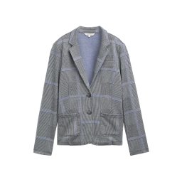 TOM TAILOR Sacou bleumarin / albastru porumbel / alb