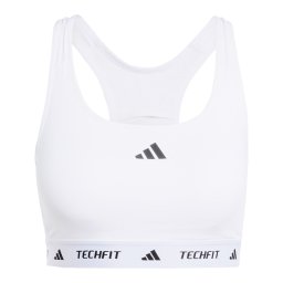 ADIDAS PERFORMANCE Sutien sport 'TECHFIT' negru / alb