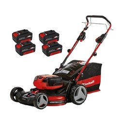 Einhell - GP-CM 36/47 S HW Li PXC - Masina de tuns iarba cu 4 acumulatori si incarcator, Li-Ion, 18 V, 4 Ah, 47 cm, 75 l
