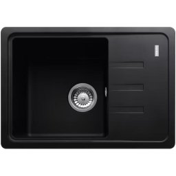 Chiuveta bucatarie compozit fragranite Franke UCG 611-62 Negru, dreptunghiulara, 1 cuva cu picurator, 62x43.5x20 cm, adancime cuva 20 cm, Negru, 114.0735.362