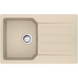 Chiuveta bucatarie compozit fragranite Franke UCG 611-78, dreptunghiulara, 1 cuva cu picurator, 78x50x19 cm, adancime cuva 19 cm, Avena, 114.0735.357
