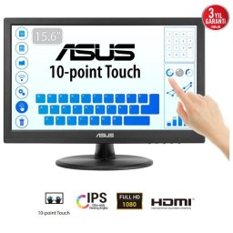 Monitor LED Touchscreen VT169HE 15.6 inch 1920x1080 5 ms GTG Negru