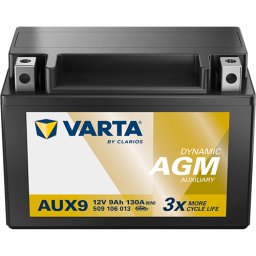 DYNAMIC AUX 9 Ah borne inverse Curent descarcare: 130 A