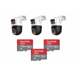 Pachet 3x Camere DAHUA PICO D1 + 3 carduri de memorie de 128 GB